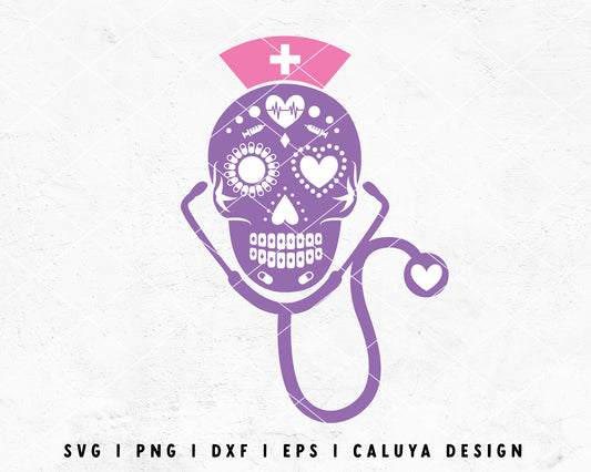 Sugar Skull Svg • A Cut File for Cricut and Silhouette • Jojo & Bella