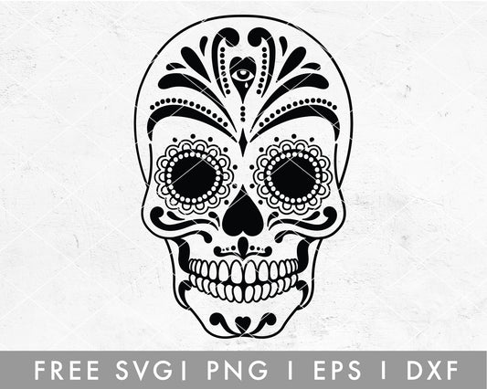 FREE Cinco De Mayo Sugar Skull SVG Set For Cricut – Caluya Design