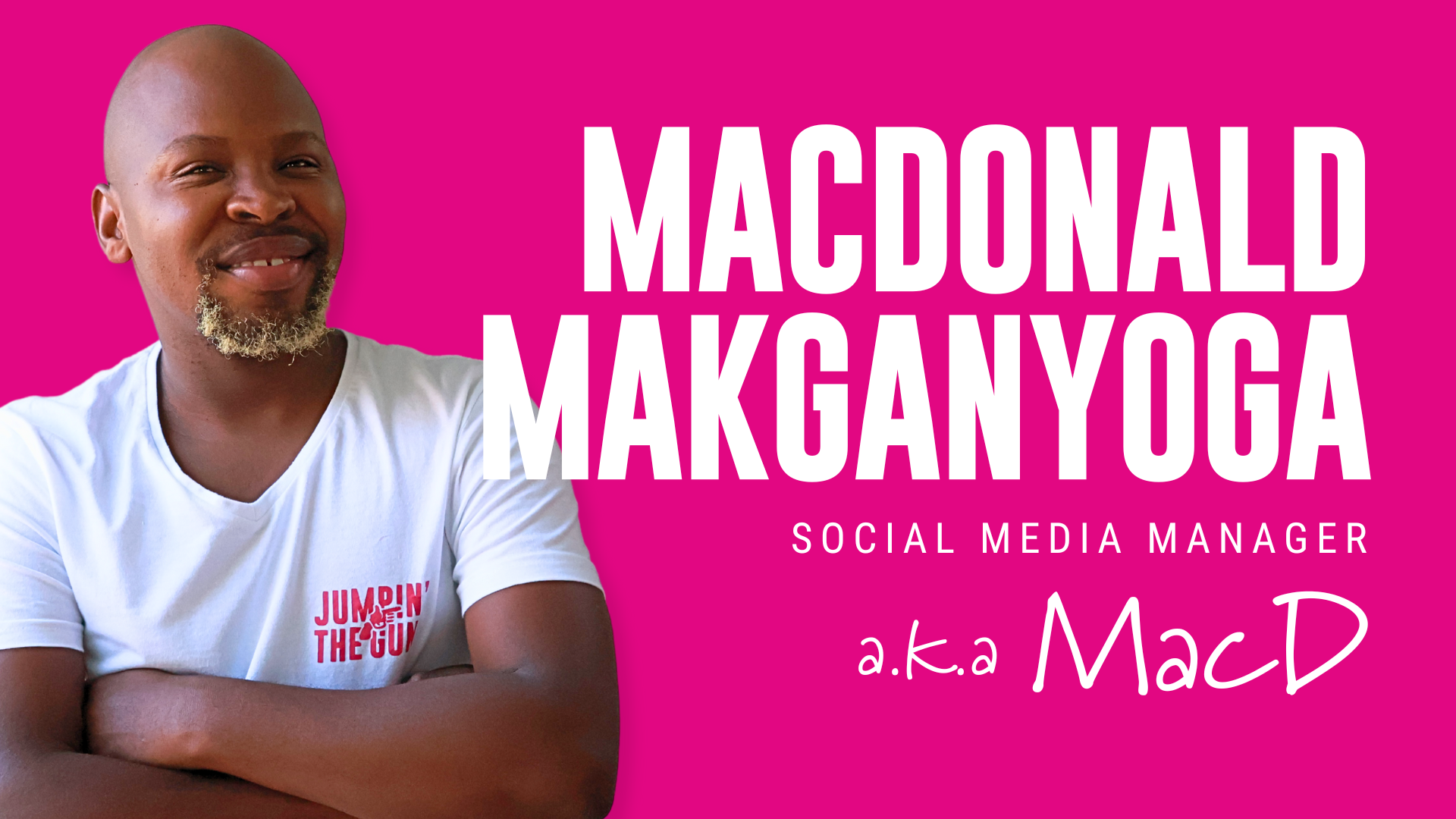 Jumpin' the Gun | Meet the Team: Macdonald Makganyoga