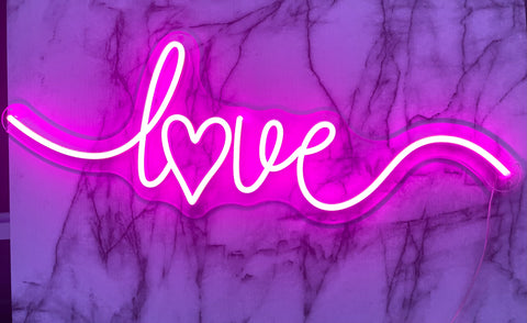 Pinked Love LED Neon Sign