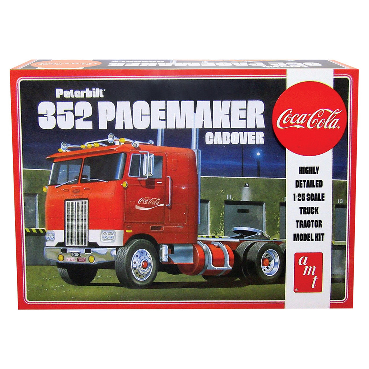 Skill 3 Model Kit Peterbilt 352 Pacemaker Tractor "Coors" 1/25 Scale - AMT1375