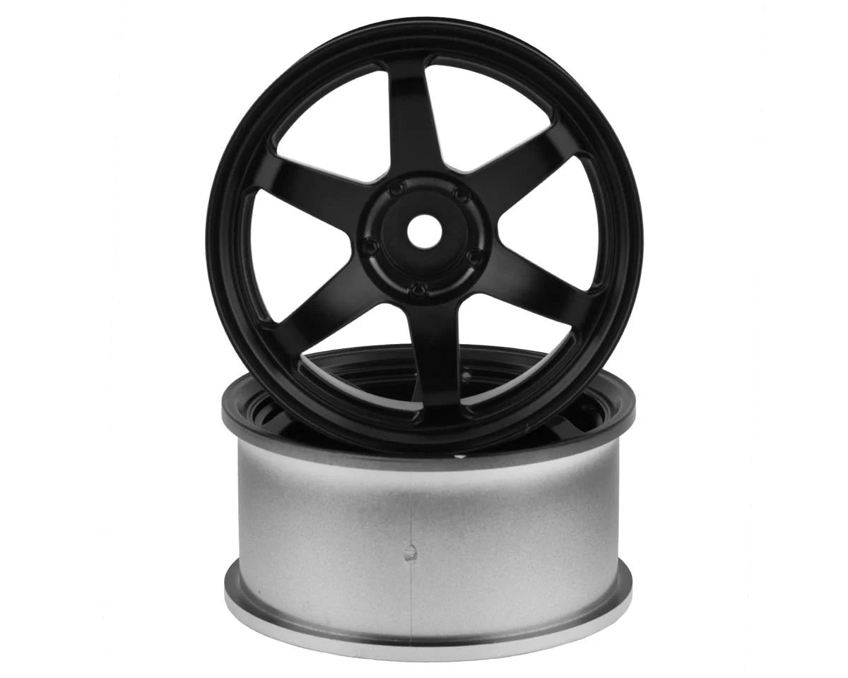 Mikuni Volk Racing TE37SL Drift Wheels (Graphite) (2) (5mm Offset) w/12mm Hex - DW-3256
