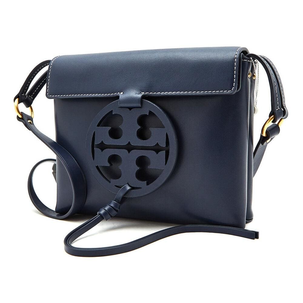 Dropship Tory Burch Miller Royal Navy Leather Crossbody Bag + Extra 20% Off  @  – Kleerance