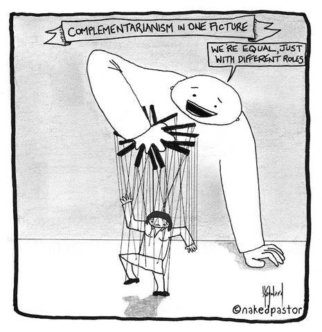 complementarianism in one picture cartoon by nakedpastor david hayward