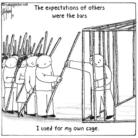 "Expectations of Others" cartoon by nakedpastor David Hayward