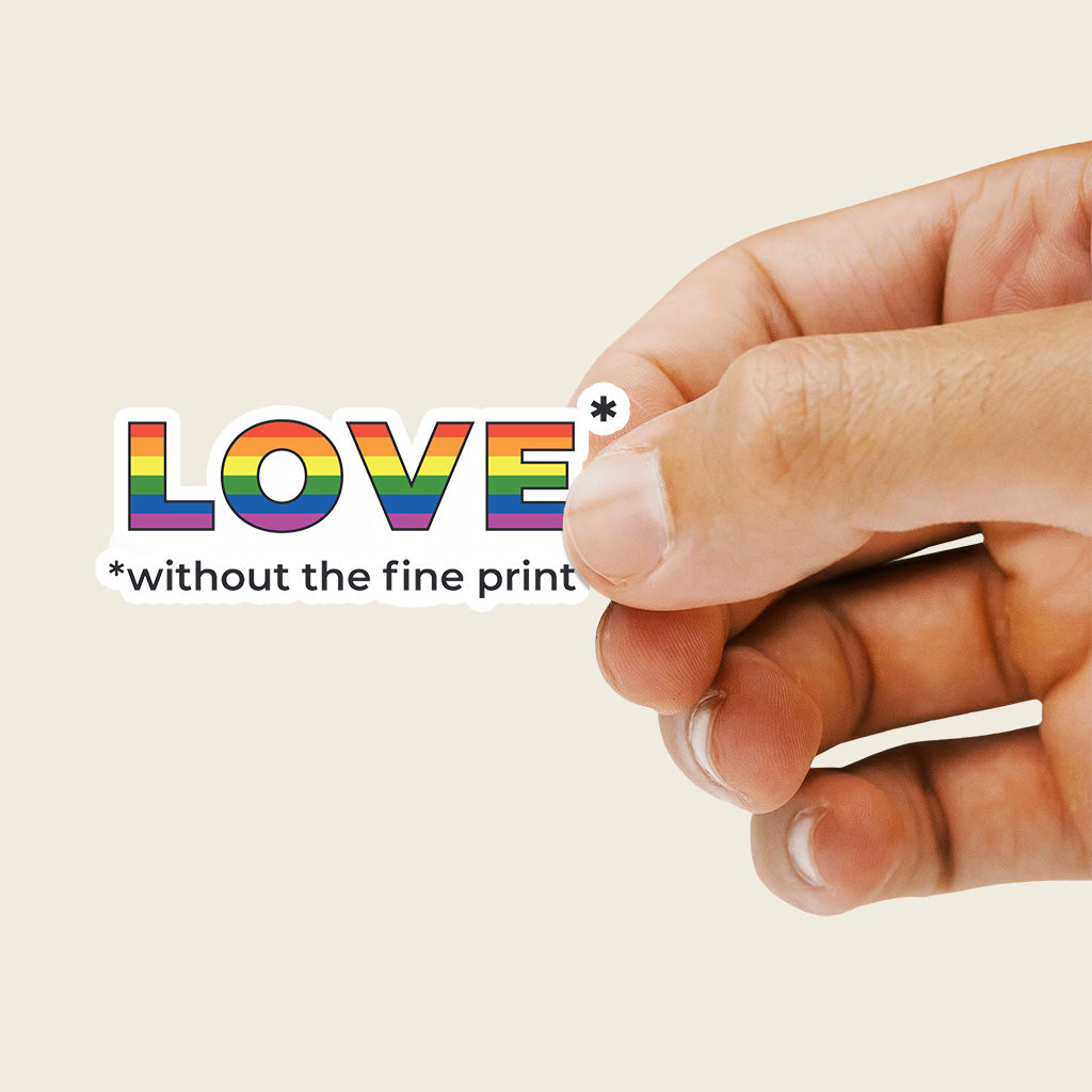 Image of Love Without the Fine Print Sticker