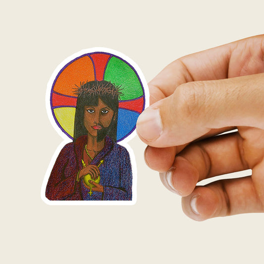 Jesus Sticker, Christ Sticker, Rainbow Sticker, Jesus Stickers