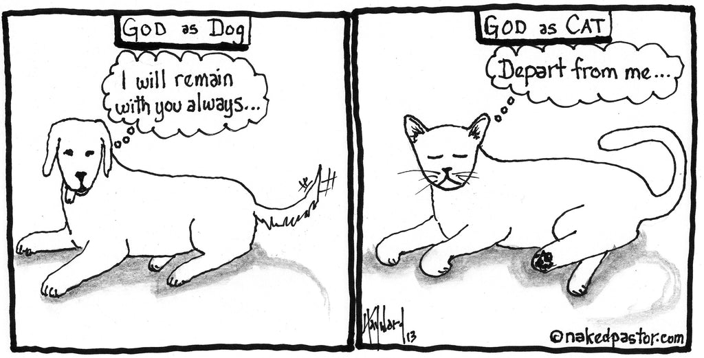 Dog God Cat God Cartoon Nakedpastor