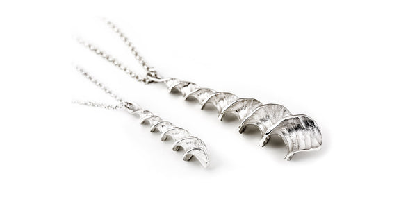 Kaira necklaces in 925 silver, design by Anu Kaartinen, Au3 Goldsmiths