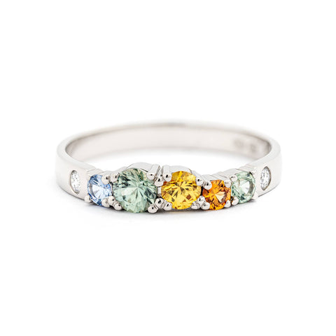 Keto Meadow Autumn ring, design by Jussi Louesalmi, Au3 Goldsmiths