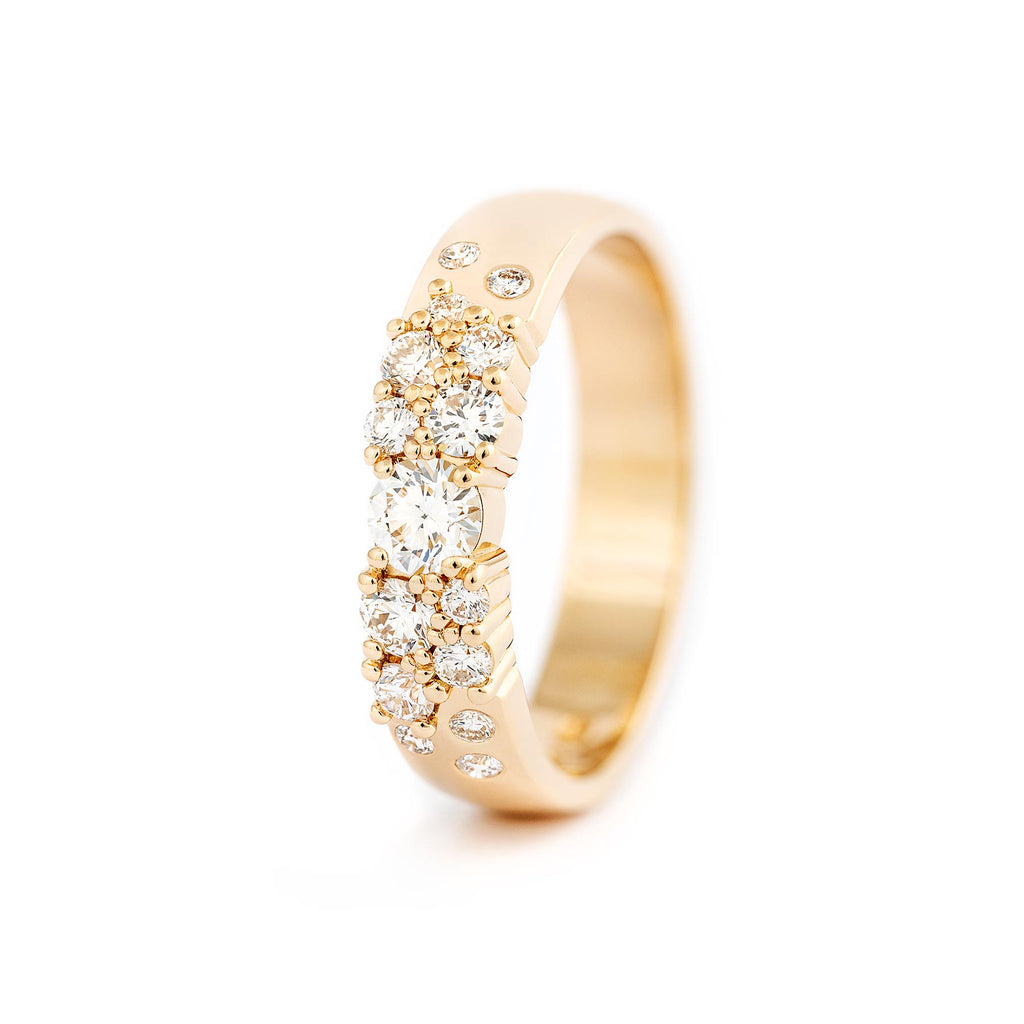 Keto Meadow 4mm - White - diamond ring – Au3 Goldsmiths