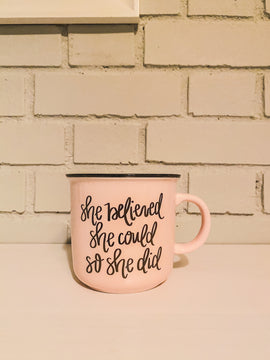 She Believed She Could So She Did Coffee Mug