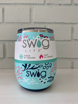 Swig Life Coral Me Crazy Stemless Wine Cup