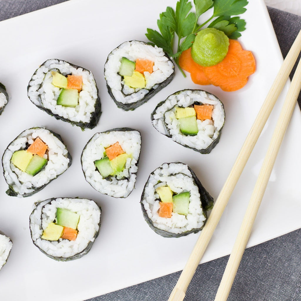 sushi med kun vegetariansk innhold