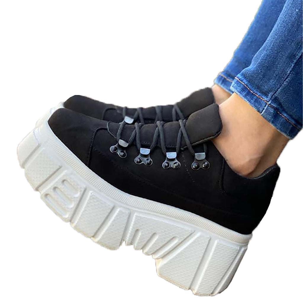 Tenis Mujer Plataforma Modelo Chunky Sneakers – El Shop MX