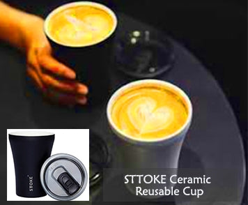 best portable coffee maker, Sttoke reusable cup
