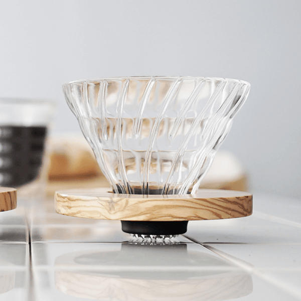 Hario V60 Glass – Olive Wood