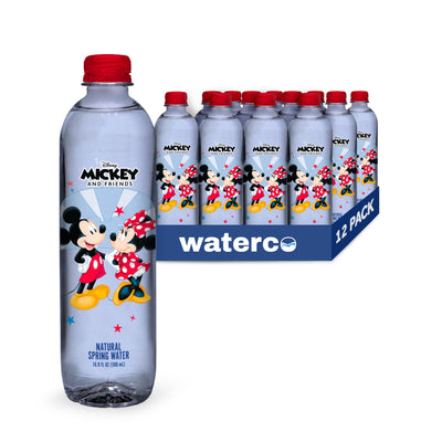 Waterco Disney Mickey & Minnie Mouse Spring Water, 12 Oz.