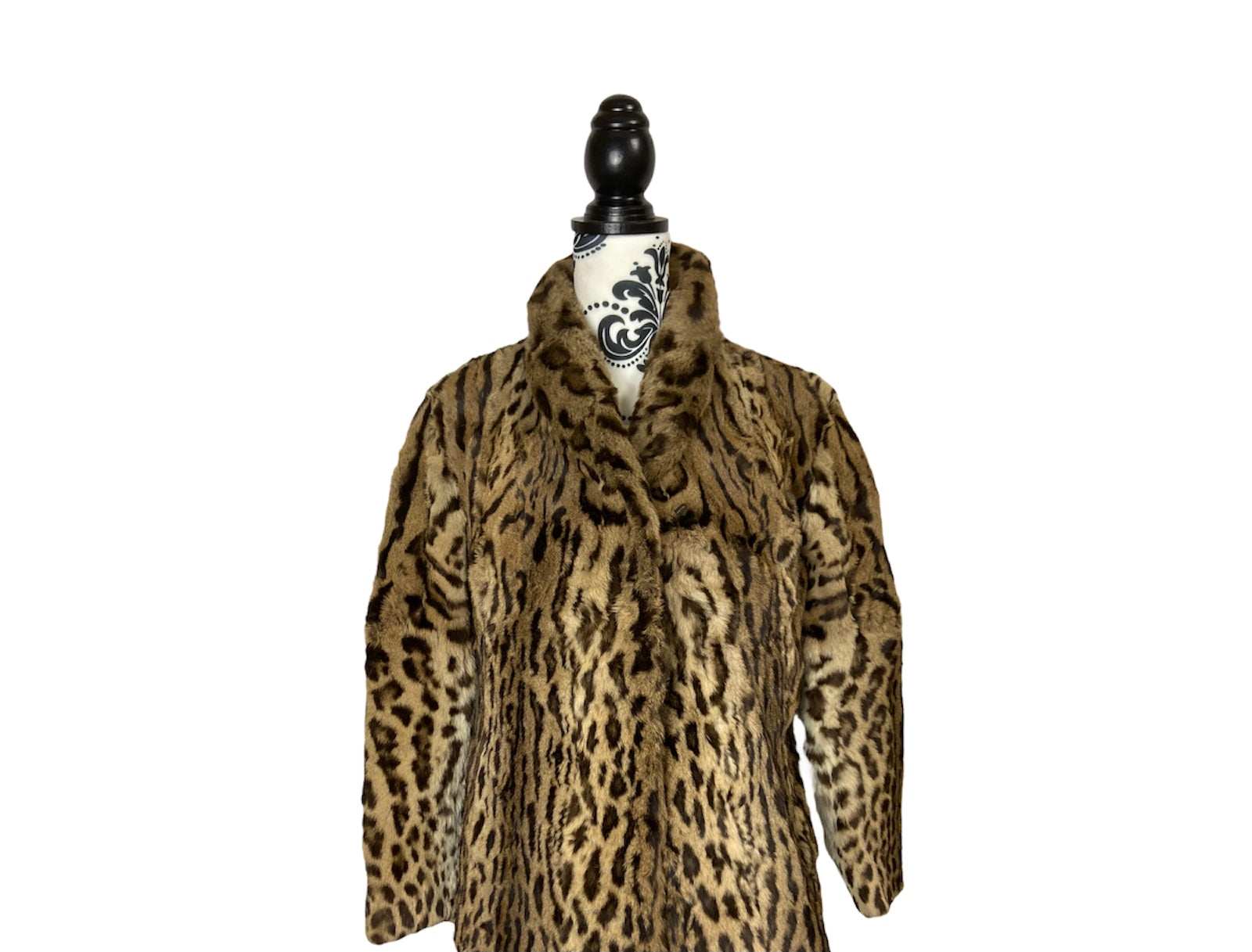 Vintage Real Leopard fur coat 