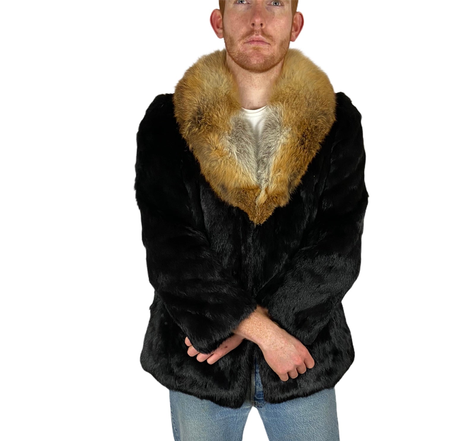 Luxury real fur coat