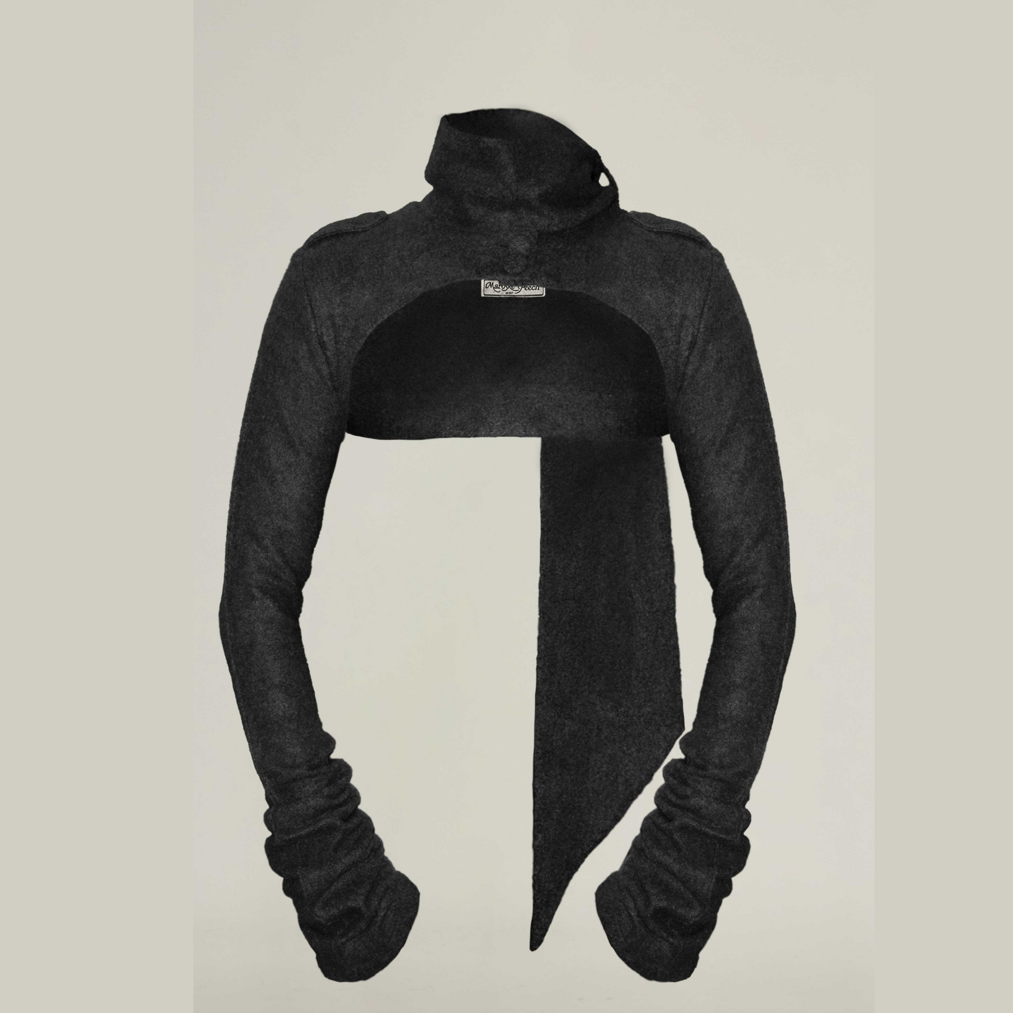 Black Gathered Leggings – Maroske Peech