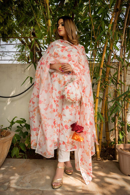 GARDEN ROSE COTTON SUIT SET.