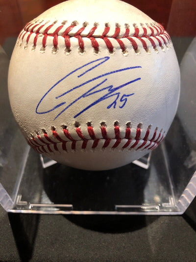 Juan Soto MLB Game Used Double Signed Baseball 8/4/18 Career