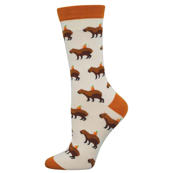 Capybara Orange Bamboo Crew