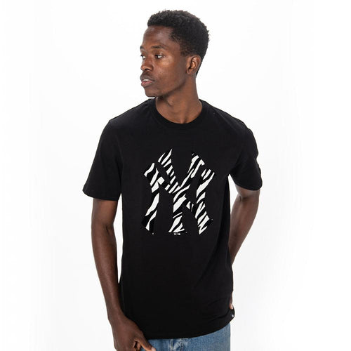 47 NEW YORK YANKEES BACKER ECHO TEE - Print T-shirt - jet black