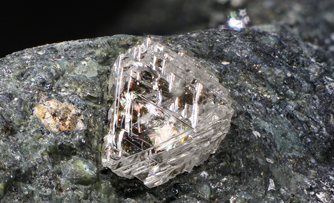 image of a diamond within a kimberlite matrix