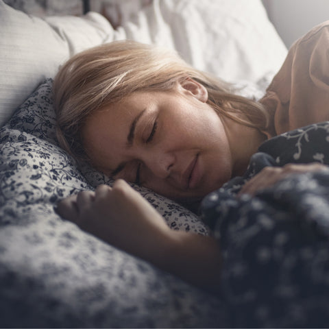 Woman sleeping comfortably