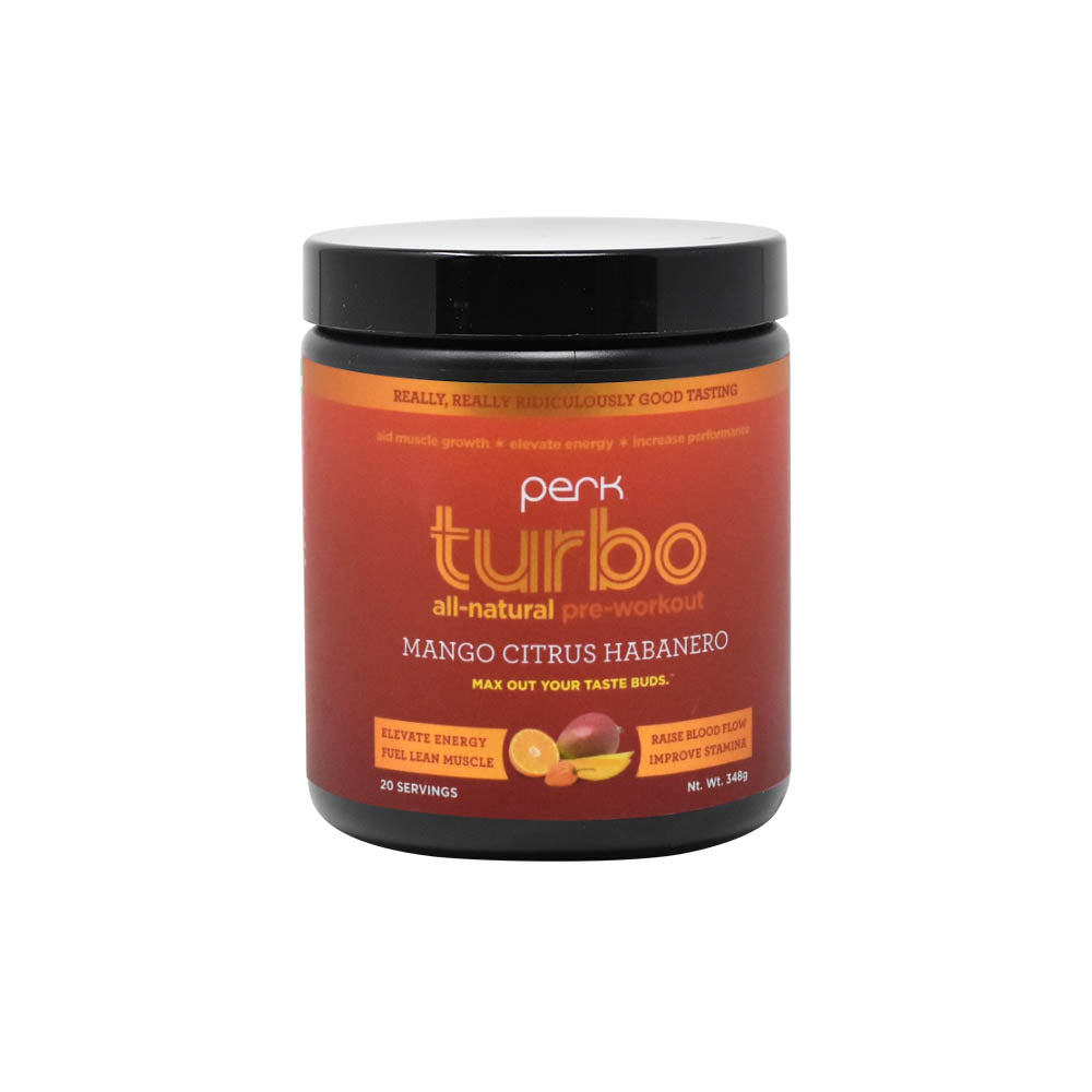 Turbo Pre-workout All-Natural Mango Citrus Habanero (20 servings) – Perk  Energy