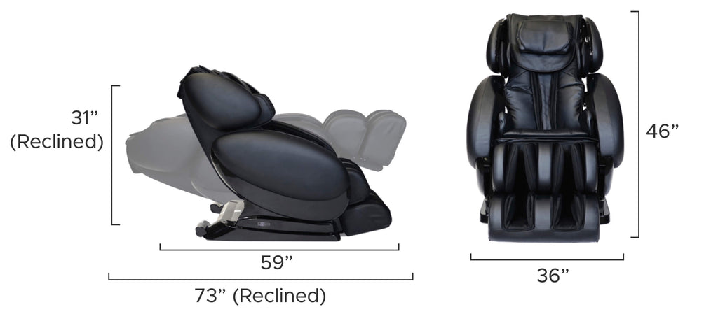 Infinity Dynasty 4D Massage Chair Dimensions