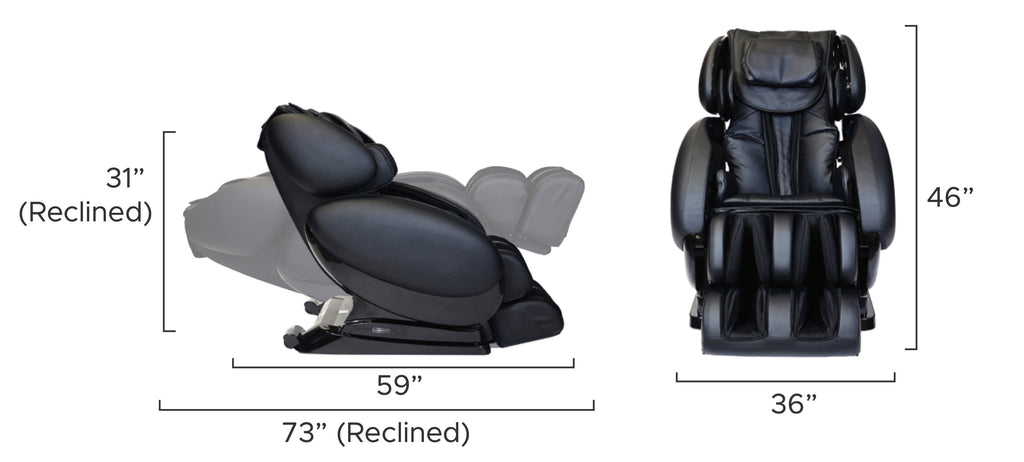 Infinity IT-8500 Plus Massage Chair Dimensions