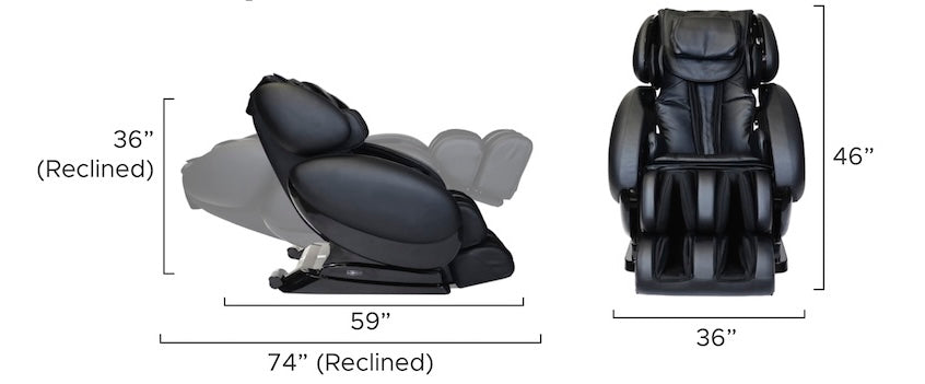 Infinity Evolution 3D/4D Massage Chair Dimensions