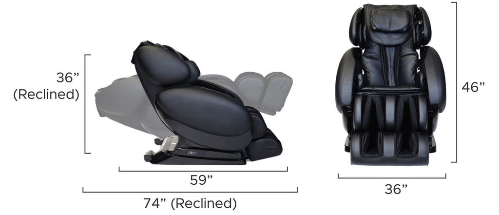 Infinity IT-8500 X3 3D/4D Massage Chair Dimensions