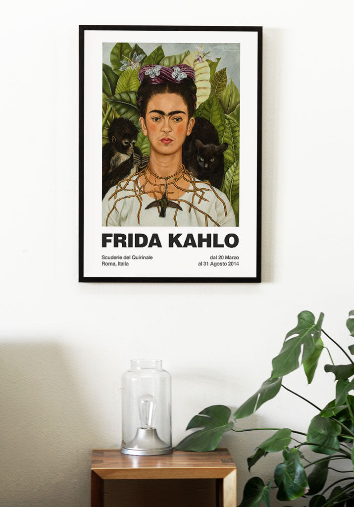 frida kahlo self portrait with thorn necklace