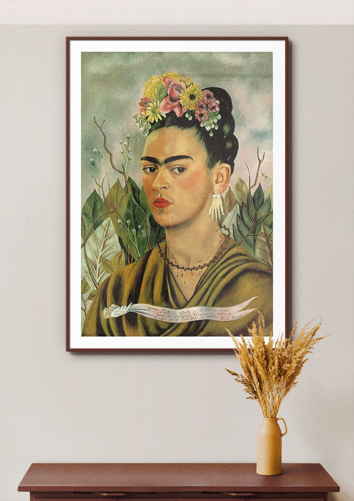 frida kahlo self portrait with thorn necklace