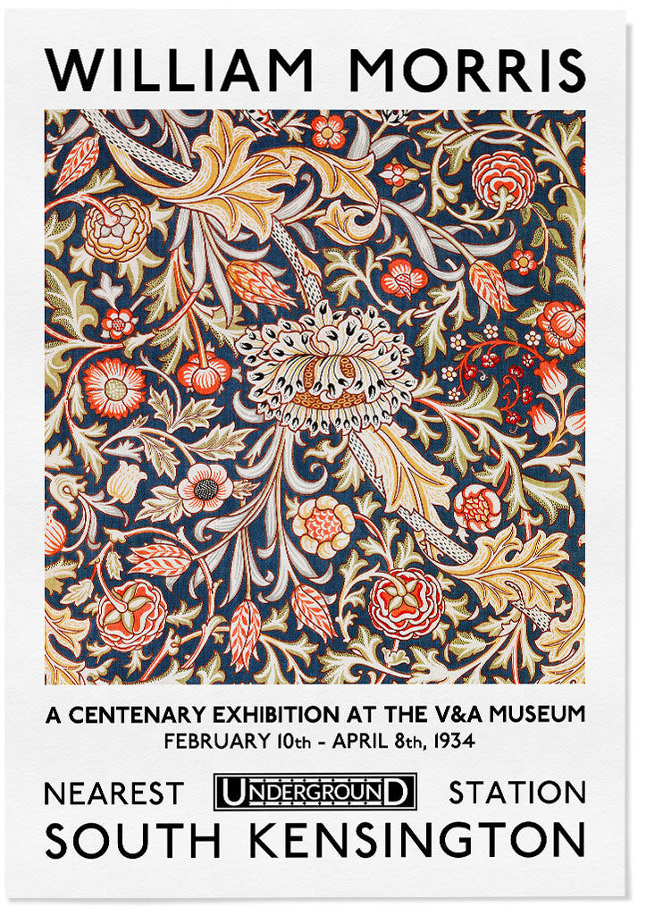 William Morris Hammersmith Floral Design Poster – Posterist