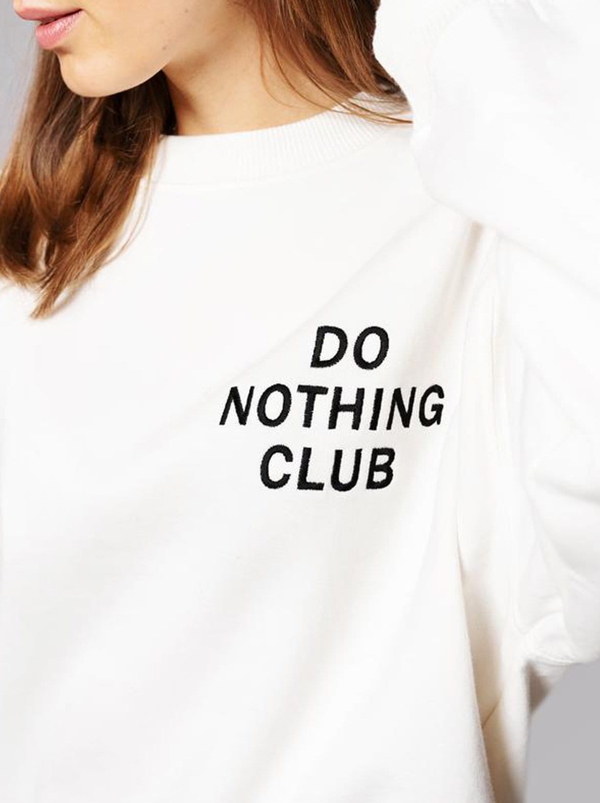 On-Vacation Ladies' Sweater Do Nothing Club - White – Freiraum