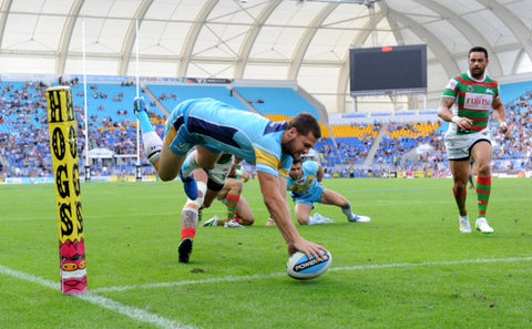 Anthony Don, Titans NRL winger makes try.