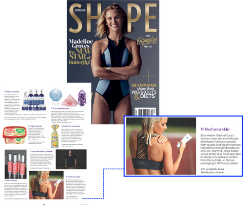 Shape Magazine loves Blue Heeler Original Care