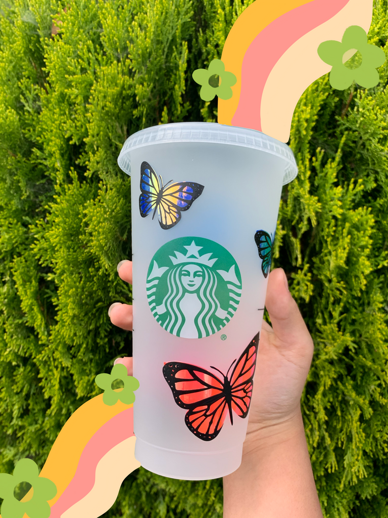 Butterfly Logo Cup  Smile Like You Mean It Co