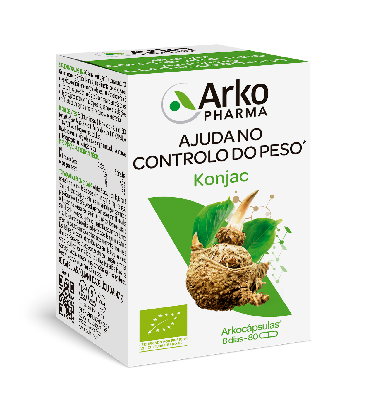 Arkocápsulasulas Konjac BIO 80 cápsulas 