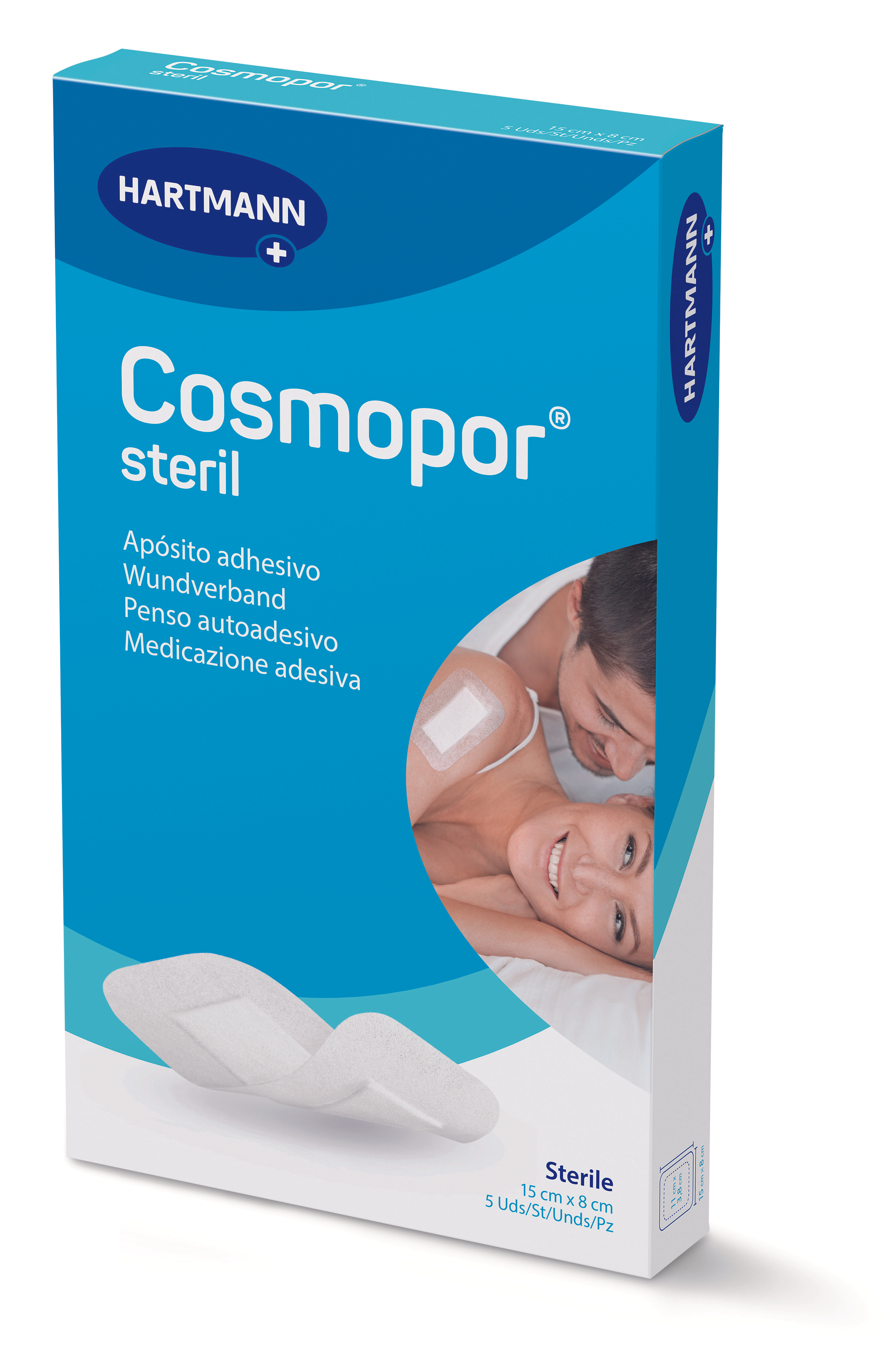 COSMOPOR STERIL PENSO 15CMX8CM X5