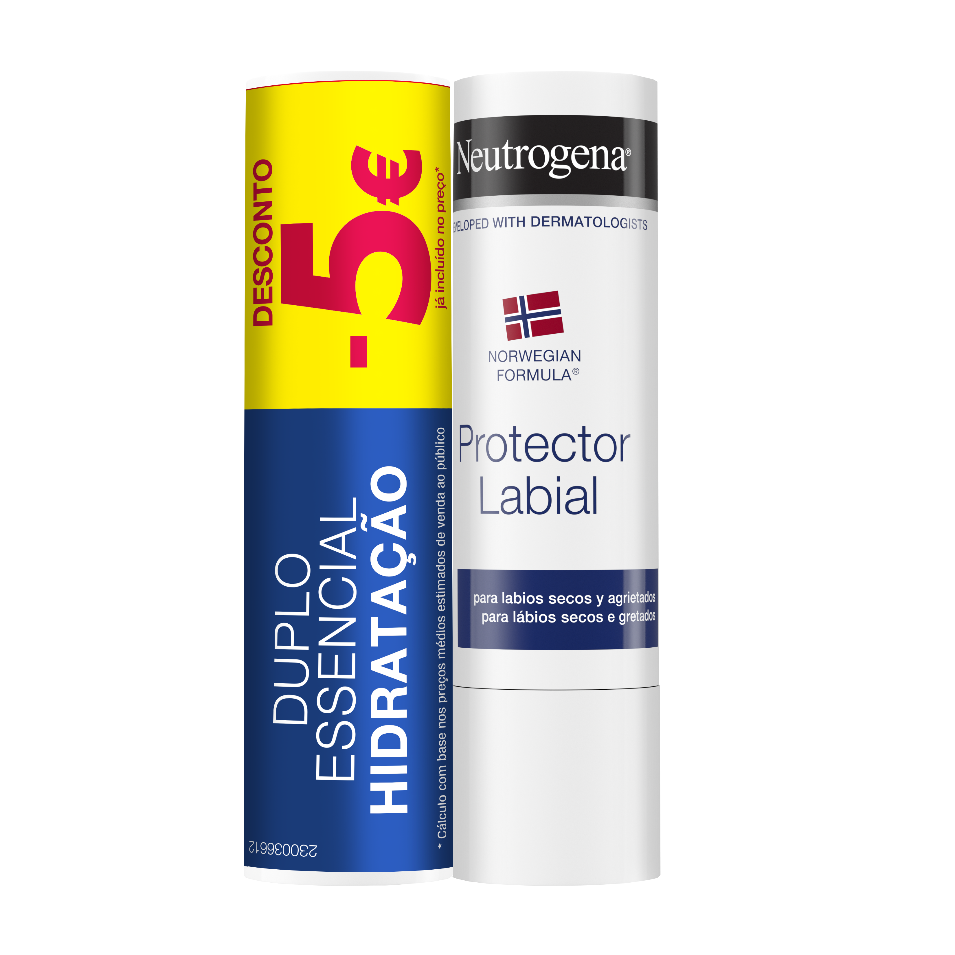 Neutrogena Lábios Stick Hidratante 2x3g com desconto de 5€