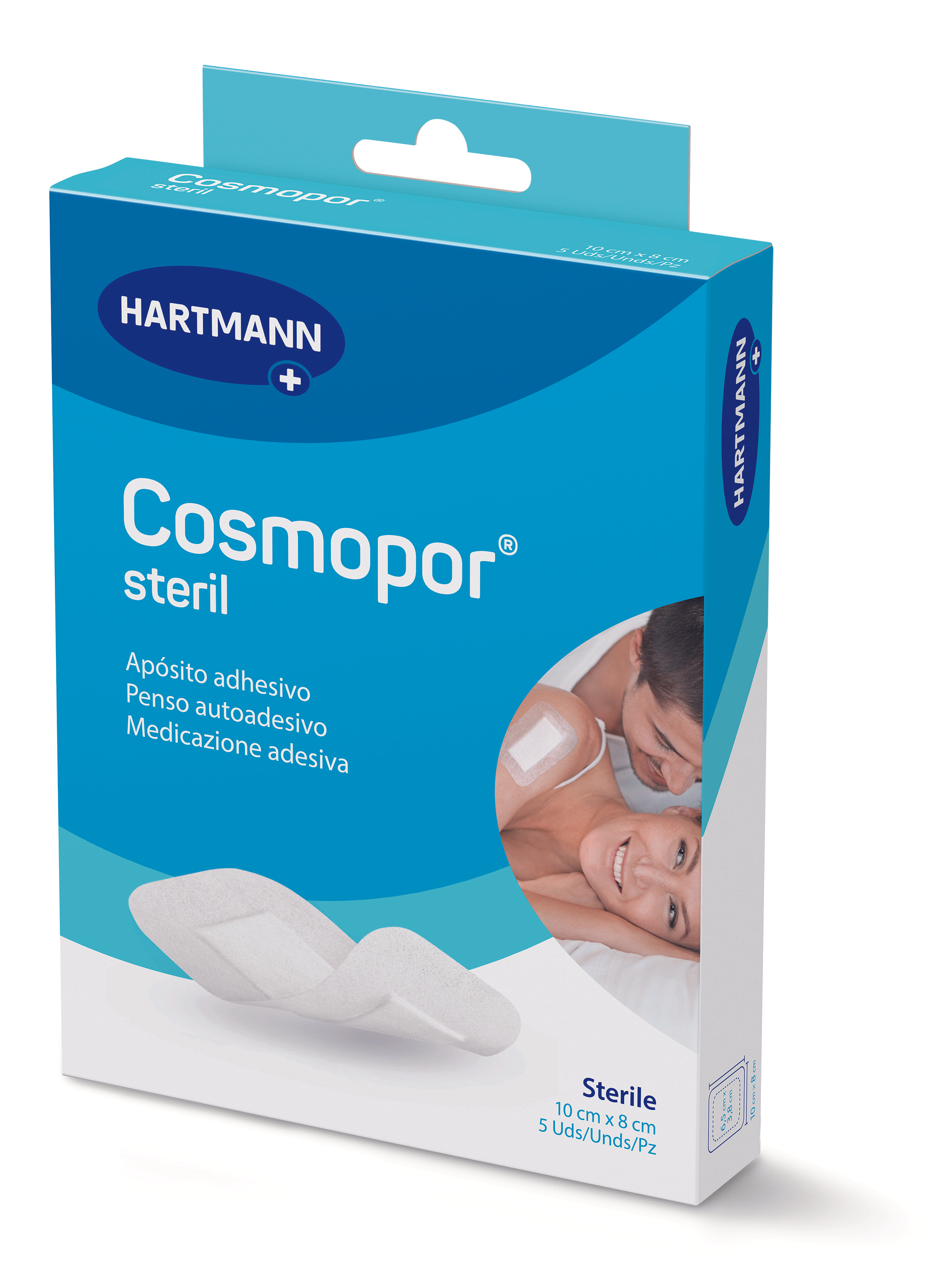 COSMOPOR STERIL PENSO 10CMX8CM X5