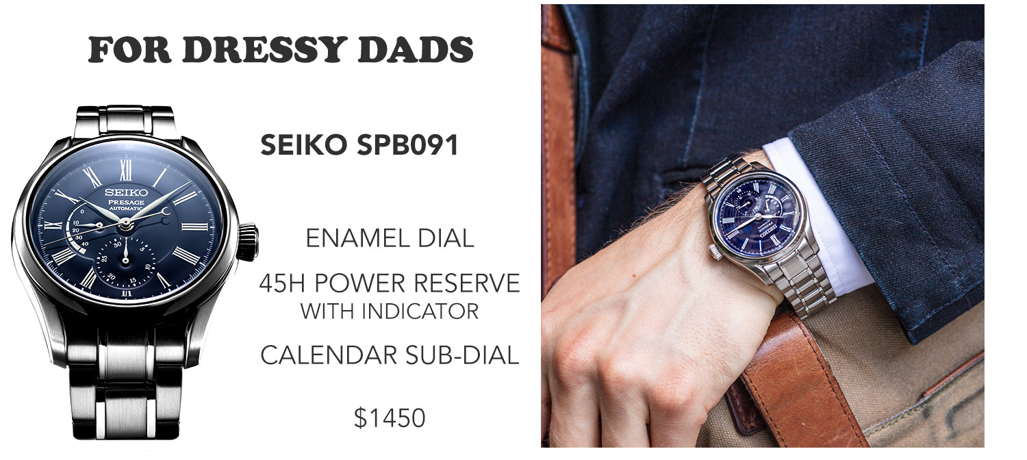 A watch for dressy dads: Seiko's SPB091