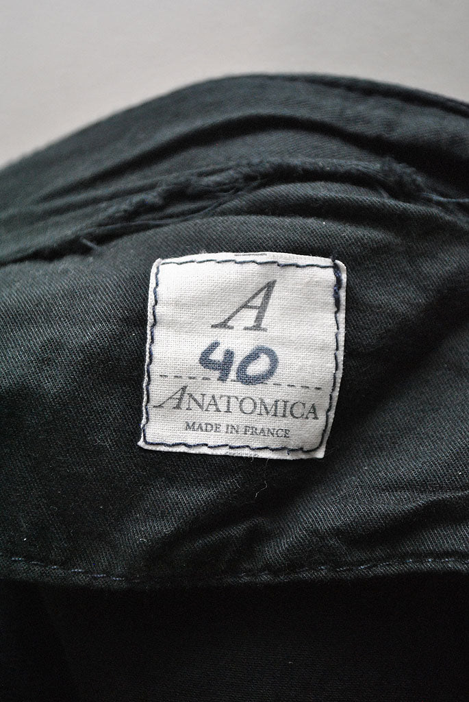 ANATOMICA 1915 ENGLISH CORDUROY 38 BLACK アウトレット価格セール