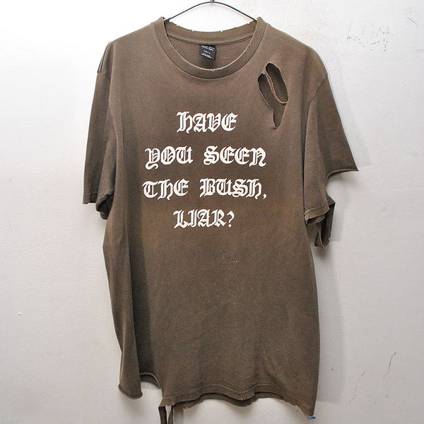 メンズnumber (n)ine 04aw give期 反戦Tシャツ